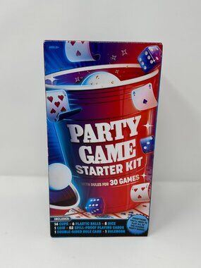 NIB Goliath Party Game Starter Kit Game Collection, 21+, pong NEW